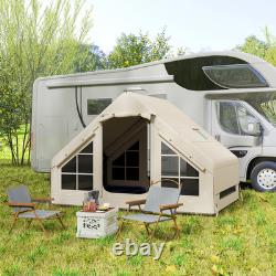Tente de camping gonflable avec pompe, tente de glamping pour 2 à 4 personnes