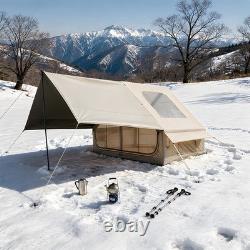 Tente de camping gonflable pop-up pour 4 à 6 personnes, installation instantanée, tente extérieure à gonfler avec air