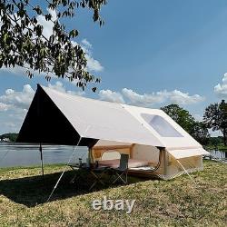 Tente de camping gonflable pop-up pour 4 à 6 personnes, installation instantanée, tente extérieure à gonfler avec air