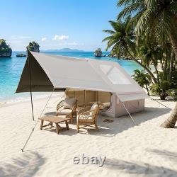 Tente de camping gonflable pop-up pour 4 à 6 personnes, installation instantanée, tente extérieure à gonfler avec air