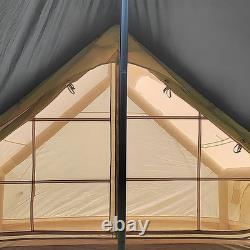 Tente de camping gonflable pop-up pour 4 à 6 personnes, installation instantanée, tente extérieure à gonfler avec air