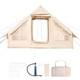 Tente De Camping Gonflable Pour 3 &agrave; 5 Personnes, Tente De Glamping Avec Pompe, Facile &agrave; Monter