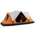 Tente De Camping Grande Pour 5-6 Personnes Outsunny Avec Sac, Cadre En Fibre De Verre Et Acier, Orange