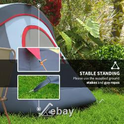 Tente de camping grande pour 5-6 personnes, une chambre, imperméable, familiale, extérieur, randonnée, festival