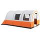 Tente De Camping Imperm&eacute;able 3000 Mm Familiale 5 &agrave; 6 Personnes Cr&egrave;me Orange
