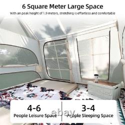 Tente de camping imperméable et anti-soleil pour grande famille avec projecteur PBHF