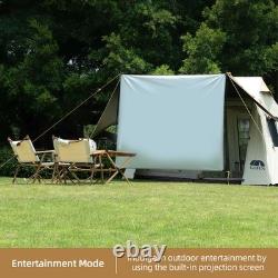 Tente de camping imperméable et anti-soleil pour grande famille avec projecteur PBHF