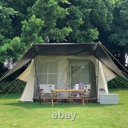 Tente de camping imperméable et anti-soleil pour grande famille avec projecteur PBHF