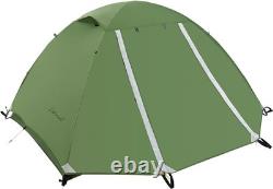 Tente de camping imperméable pour 4 personnes avec ventilation et sac de transport, installation facile