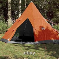 Tente de camping imperméable pour 4 personnes, tipi grande taille 367 cm, bleue avec sac de transport