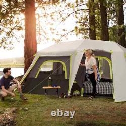 Tente de camping instantanée éclairée Core 10 personnes, grande famille, montage rapide