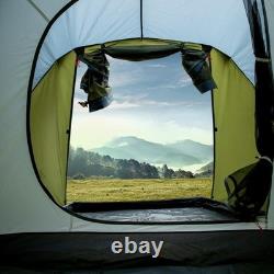 Tente de camping instantanée entièrement automatique avec vestibule pour famille, randonnée en plein air