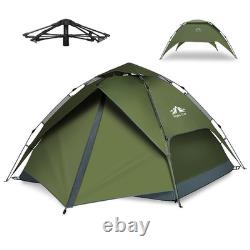 Tente de camping instantanée multifonction 2 en 1 pour 2-4 personnes, tente familiale portable