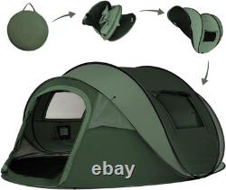 Tente de camping instantanée pop-up, tente 4-5 personnes, tente automatique à monter en 3 secondes