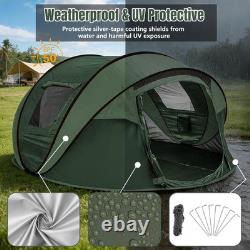 Tente de camping instantanée pop-up, tente 4-5 personnes, tente automatique à monter en 3 secondes