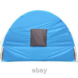 Tente de camping instantanée pour 8-10 personnes, tente familiale extérieure à double couche avec auvent contre la pluie