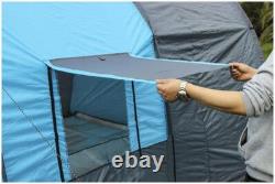 Tente de camping instantanée pour 8-10 personnes, tente familiale extérieure à double couche avec auvent contre la pluie