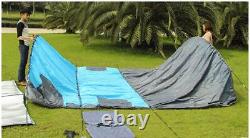 Tente de camping instantanée pour 8-10 personnes, tente familiale extérieure à double couche avec auvent contre la pluie