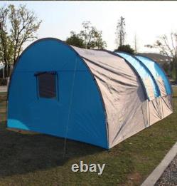 Tente de camping instantanée pour 8-10 personnes, tente familiale extérieure à double couche avec auvent contre la pluie