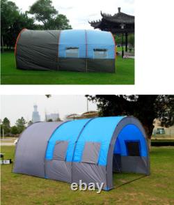 Tente de camping instantanée pour 8-10 personnes, tente familiale extérieure à double couche avec auvent contre la pluie