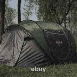 Tente de camping pop-up 4 personnes extérieure, imperméable 3000mm