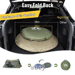 Tente de camping pop-up automatique double couche étanche pour 2 personnes en extérieur