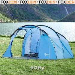 Tente de camping pour 3 personnes, deux chambres, aérations, abri familial pour la randonnée, tente à 2 chambres FOXDEN