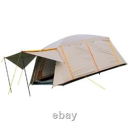 Tente de camping pour 4-6 personnes, grande capacité, tente cabane étanche et portable DYPN