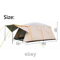 Tente de camping pour 4-6 personnes, grande capacité, tente cabane étanche et portable DYPN
