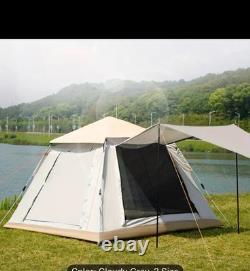 Tente de camping pour 4 personnes avec montage instantané en 3 secondes/démontage en 1 minute