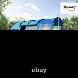 Tente de camping pour 5 personnes avec chambre et espace de vie, imperméable, pour voyages en famille en plein air