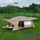 Tente De Camping Pour 8-12 Personnes, Grande Capacité, Tente Cabane Imperméable Et Portable Yhpy