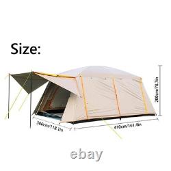 Tente de camping pour 8-12 personnes, grande capacité, tente cabane imperméable et portable YHPY