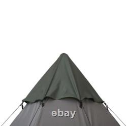 Tente de camping pour grande famille de 6-7 personnes Outsunny avec sac de transport, gris