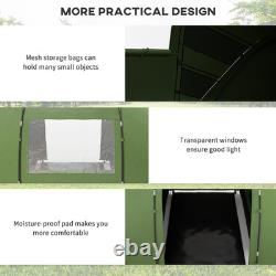 Tente de camping spacieuse pour 4-6 personnes en forme de dôme avec deux chambres et protection UV