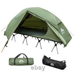 Tente de camping surélevée, tente d’extérieur, protection solaire, respirante, tente de camping, lit de camp tente
