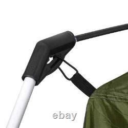 Tente de camping, tente familiale 4-8 personnes 2 chambres, avec grandes fenêtres en mesh