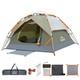Tente De Camping, Tente Instantanée Pour 3 Personnes étanche, Grande Double Couche