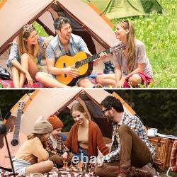 Tente de camping, tente pop-up 3 personnes, tente dôme familiale imperméable et coupe-vent avec