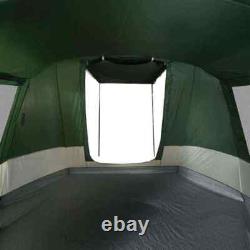 Tente de camping tunnel 4 personnes verte imperméable