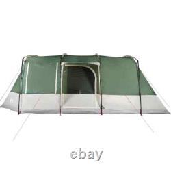 Tente de camping tunnel 4 personnes verte imperméable