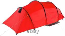 Tente de camping tunnel Pro Action 6 places, 3 pièces, plus haute, imperméable en forme de tente