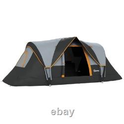 Tente de camping tunnel dôme pour 5-6 personnes, abri avec protection ?? UV, indice d’imperméabilité 3000 mm