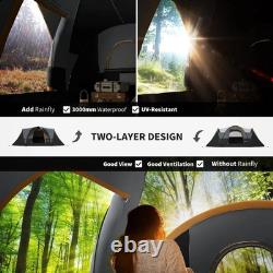 Tente de camping tunnel dôme pour 5-6 personnes, abri avec protection ?? UV, indice d’imperméabilité 3000 mm