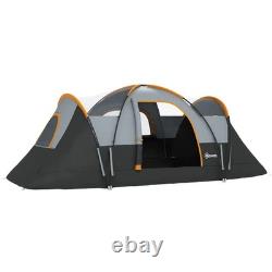 Tente de camping tunnel dôme pour 5-6 personnes, abri avec protection ?? UV, indice d’imperméabilité 3000 mm