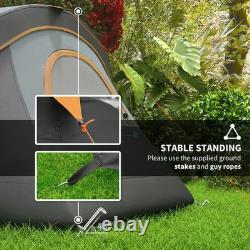 Tente de camping tunnel dôme pour 5-6 personnes, abri avec protection ?? UV, indice d’imperméabilité 3000 mm