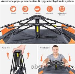 Tente de camping ultralégère pour 3 personnes, imperméable avec double ventilation