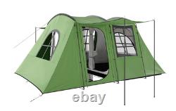 Tente de camping verte 3-4 personnes, tente tunnel jamais utilisée, vaut 141 £