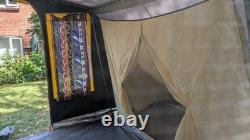 Tente de camping vintage Sunncamp Ranch en toile de coton avec tapis de sol tissé