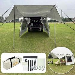 Tente de coffre de voiture imperméable, auvent large pour hayon de SUV, abri de camping portable